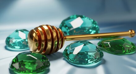 Precious Gemstones and Golden Dipper Luxury Theme