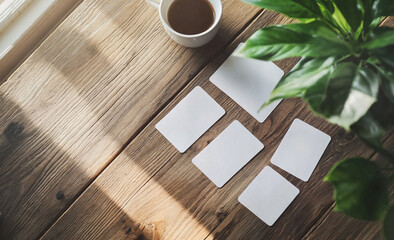 language learning cards spread out, online course banner, educational product promo, e-commerce image for learning kits or classroom materials, mockup for educational templates, brand presentations,