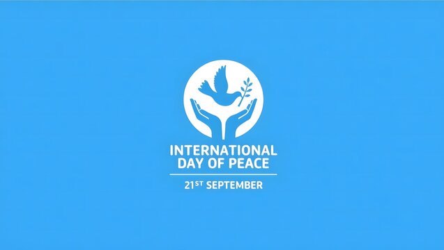 "International Day of Peace September 21 – White Dove with Olive Branch and Laurel Wreath Symbolizing Global Harmony and Nonviolence"