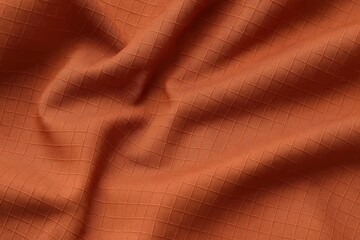Terracotta Ripstop with Soft Organic Folds in Macro Scale and Technical Look