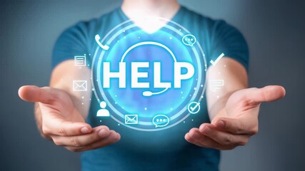 Dynamic customer support team offers assistance and solutions with modern communication technology for your business success - Powered by Adobe