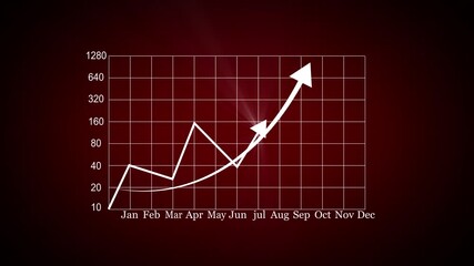 Animation of DNA and graphs over background. Data processing, finance and technology concept digitally generated video. 4k video - Powered by Adobe