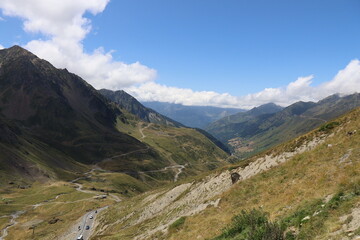 Fototapeta premium Le col du Tourmalet, département des Hautes Pyrénées, France