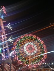 ferris wheel at night