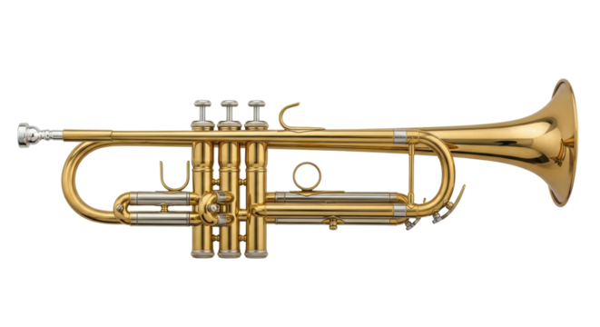 Isolated Golden Trumpet