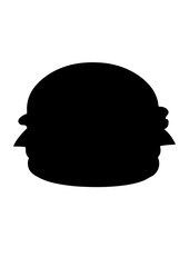 Silhouette of a Hamburger