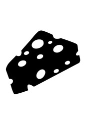Silhouette of a Slice of Cheese