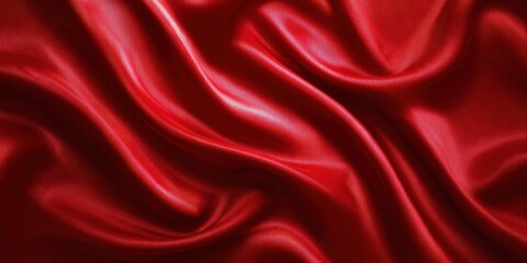 Fototapeta premium Red Silk Drape Texture