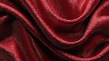 Fototapeta premium Red Fabric Drape Texture