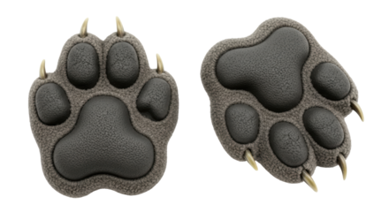 Isolated Paw Pads