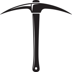 Pickaxe Icon, Mining Tool Silhouette