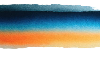 Abstract watercolor stripe, gradient hues