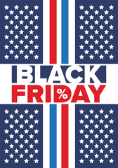 Black Friday. Sale up to 90% off. Biggest sale of the year. Special offer banner. Holiday shopping in United States. Super season deal in November. Discount badge. Creative vector template