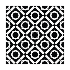 Seamless Geometric Square Pattern with Rounded Corners