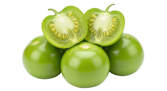 Isolated Green Tomatillos