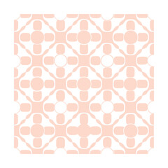 Seamless Geometric Square Pattern with Rounded Corners