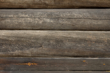 Wooden background, empty surface. old boards are dark brown. Wooden photophone in a rustic style