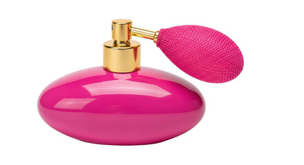 Isolated Pink Perfume Bottle