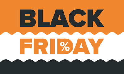 Black Friday. Sale up to 90% off. Biggest sale of the year. Special offer banner. Holiday shopping in United States. Super season deal in November. Discount badge. Creative vector template
