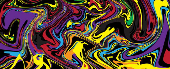 Fun colorful abstract line doodle shape set. Creative minimalist style art symbol collection for children or party celebration with modern shapes. Simple upbeat childish drawing scribble decoration.