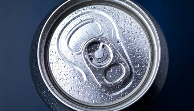 Close-up of a soda can lid