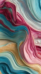 Abstract Swirling Fabric Textures in Pastel Colors