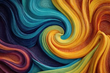 Abstract Swirling Paint Colors Background