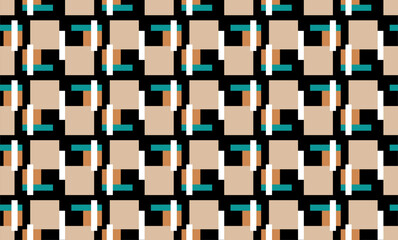 Seamless abstract geometric pattern. Vector Illustration.