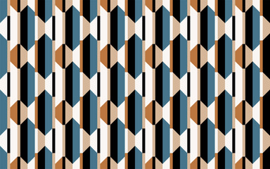 Seamless abstract geometric pattern. Vector Illustration.