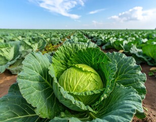 Fototapeta premium cabbage in the field