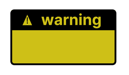 Naklejka premium warning