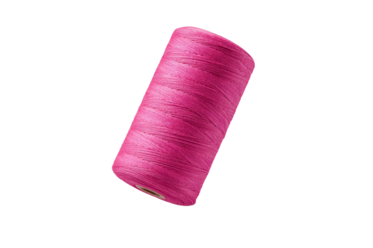 A pink cord is shown on a white background