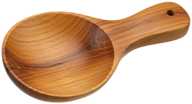 Isolated Wooden Ladle