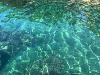 Clear and clean sea water suface