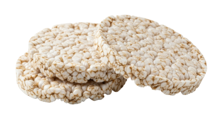 Isolated Rice Cakes Stacked