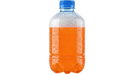 Isolated Bottle of Orange Soda