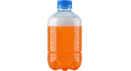 Isolated Bottle of Orange Soda