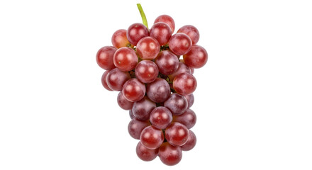 Isolated Bunch of Red Grapes