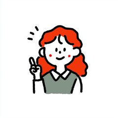 笑顔の女の子