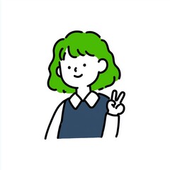 笑顔の女の子
