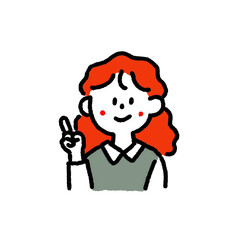 笑顔の女の子