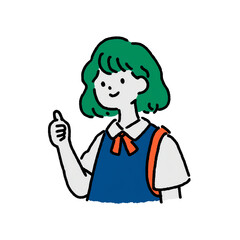 笑顔の女の子