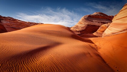 sandstone canyon background with flowing desert dunes and texture the sun baked and cracked earth is a raw and organic beauty