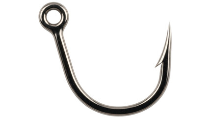 Isolated Metal Fishing Hook