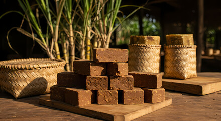 Rapadura – Traditional Sugarcane Brazilian Sweet from the São Paulo Countryside
