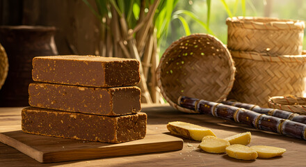 Rapadura – Traditional Sugarcane Brazilian Sweet from the São Paulo Countryside
