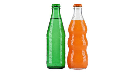 Isolated Soda Bottles