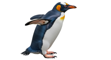 Isolated emperor penguin