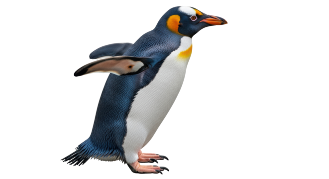 Isolated emperor penguin