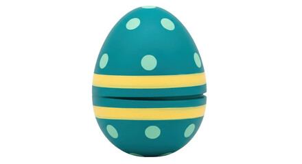Isolated Blue Toy Easter Egg